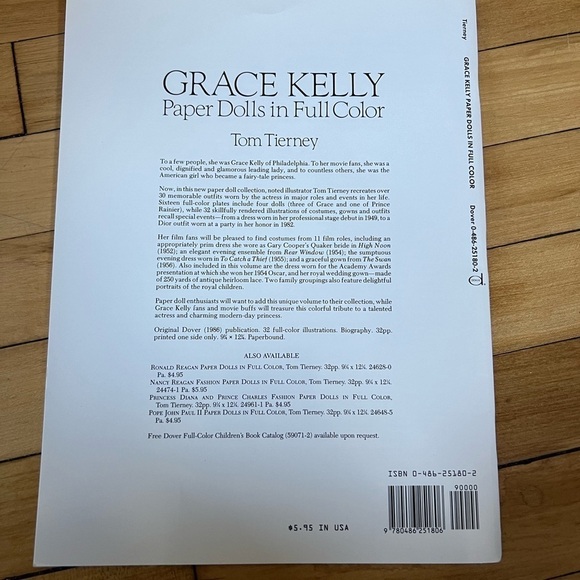 Grace Kelly Paper Dolls in Full Color by Tom Tierney uncut - Picture 3 of 7